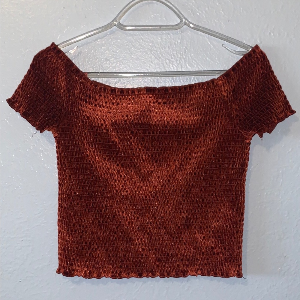 Red Velvet Crop Top
